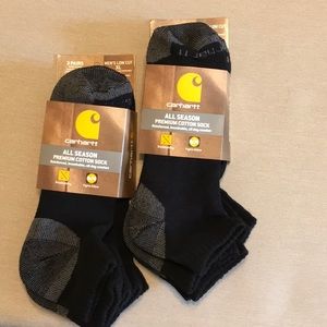 Men’s Carhartt All Season Premium Cotton Sock - lot of 2 for a total of 6 pairs